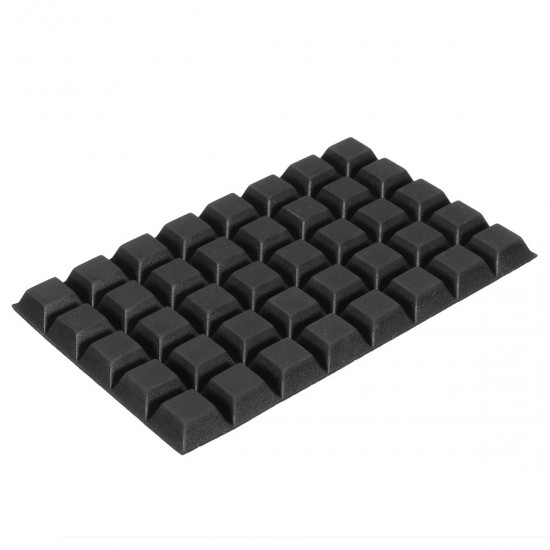 40Pcs Square Self Adhesive Stick on Rubber Feet Bumper Door Furniture Buffer Pad