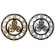 40cm Diameter Wooden Mute Wall Clock Retro Gear Decoration Creative Wall Clock 40cm Diameter Wooden Mute Wall Clock Retro Gear Decoration Creative Wall Clock