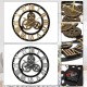 40cm Diameter Wooden Mute Wall Clock Retro Gear Decoration Creative Wall Clock 40cm Diameter Wooden Mute Wall Clock Retro Gear Decoration Creative Wall Clock