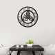 40cm Diameter Wooden Mute Wall Clock Retro Gear Decoration Creative Wall Clock 40cm Diameter Wooden Mute Wall Clock Retro Gear Decoration Creative Wall Clock