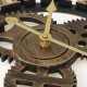 40cm Diameter Wooden Mute Wall Clock Retro Gear Decoration Creative Wall Clock 40cm Diameter Wooden Mute Wall Clock Retro Gear Decoration Creative Wall Clock