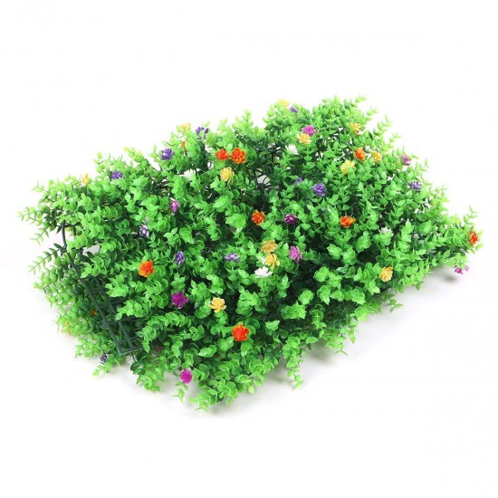40x60cm Artificial Hedge Mat Foliage Plant Wall Fence Grass Greenery Panel Decorations