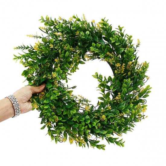 45CM Artificial Yellow Cherry Flower Wreath Garland Wedding Door Hanging Decorations 45CM Artificial Yellow Cherry Flower Wreath Garland Wedding Door Hanging Decorations