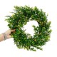 45CM Artificial Yellow Cherry Flower Wreath Garland Wedding Door Hanging Decorations 45CM Artificial Yellow Cherry Flower Wreath Garland Wedding Door Hanging Decorations