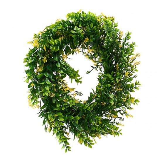45CM Artificial Yellow Cherry Flower Wreath Garland Wedding Door Hanging Decorations 45CM Artificial Yellow Cherry Flower Wreath Garland Wedding Door Hanging Decorations