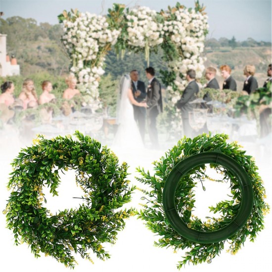 45CM Artificial Yellow Cherry Flower Wreath Garland Wedding Door Hanging Decorations 45CM Artificial Yellow Cherry Flower Wreath Garland Wedding Door Hanging Decorations