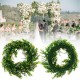 45CM Artificial Yellow Cherry Flower Wreath Garland Wedding Door Hanging Decorations 45CM Artificial Yellow Cherry Flower Wreath Garland Wedding Door Hanging Decorations