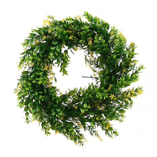 45CM Artificial Yellow Cherry Flower Wreath Garland Wedding Door Hanging Decorations 45CM Artificial Yellow Cherry Flower Wreath Garland Wedding Door Hanging Decorations