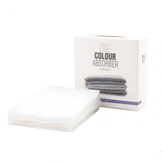 45Pcs/Set Clean-n-Fresh Effective Color Absorber Clothes Color Capture Dye Trapping Sheets Clothing Whitening Tablet