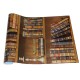 45cmx10m Self-adhesive Bookshelf Library Book Pattern Wall Paper Mural Decals Living Room Decor