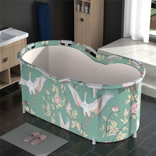 46x27.6x23.6 inch Portable Bathtub Folding Water Tub Indoor Outdoor Room Adult Spa Foldable Bath Bucket