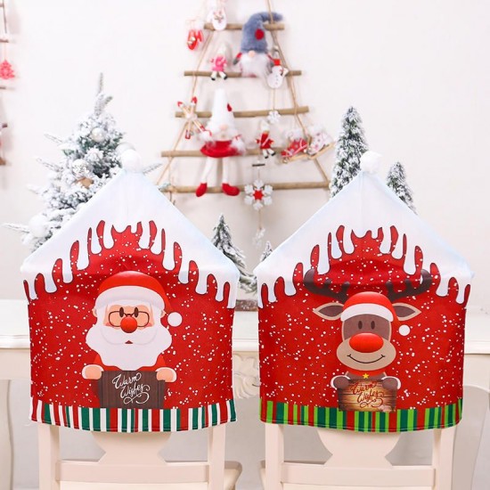 47x60cm Christmas Santa Hat Chair Covers Table Cloth Dinner Home Decorations Ornaments 47x60cm Christmas Santa Hat Chair Covers Table Cloth Dinner Home Decorations Ornaments