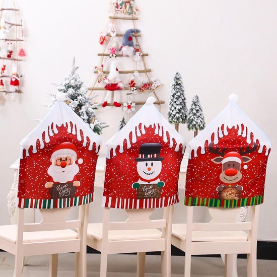 47x60cm Christmas Santa Hat Chair Covers Table Cloth Dinner Home Decorations Ornaments 47x60cm Christmas Santa Hat Chair Covers Table Cloth Dinner Home Decorations Ornaments