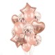 48PCS Rose Gold Birthday Party Balloons Happy Birthday Letter Foil Balloon Decor 48PCS Rose Gold Birthday Party Balloons Happy Birthday Letter Foil Balloon Decor