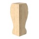 4Pcs 10/15cm European Solid Wood Carving Furniture Foot Legs Unpainted Cabinet Feets Wood Decal