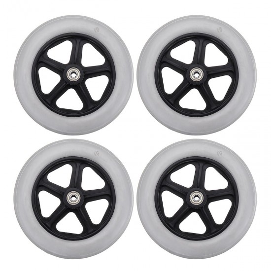4Pcs Caster Wheel With Bearing for Rollator Walker Replacement Parts Furniture Hardware Wheels