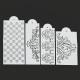 4Pcs Damask Lace Flower Designer Stencil Mould for Wedding Party Cake Decorations 4Pcs Damask Lace Flower Designer Stencil Mould for Wedding Party Cake Decorations