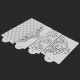 4Pcs Damask Lace Flower Designer Stencil Mould for Wedding Party Cake Decorations 4Pcs Damask Lace Flower Designer Stencil Mould for Wedding Party Cake Decorations