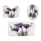 4Pcs Waterproof Home Bathroom Bath Mat Set Anti Slip Rugs Toilet Lid Cover Shower Curtain 4Pcs Waterproof Home Bathroom Bath Mat Set Anti Slip Rugs Toilet Lid Cover Shower Curtain
