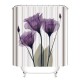 4Pcs Waterproof Home Bathroom Bath Mat Set Anti Slip Rugs Toilet Lid Cover Shower Curtain 4Pcs Waterproof Home Bathroom Bath Mat Set Anti Slip Rugs Toilet Lid Cover Shower Curtain