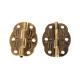 4pcs Antique Hinge Tin Printing Wooden Box Hinge 6 Hole Small Hinge 4pcs Antique Hinge Tin Printing Wooden Box Hinge 6 Hole Small Hinge