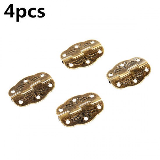 4pcs Antique Hinge Tin Printing Wooden Box Hinge 6 Hole Small Hinge 4pcs Antique Hinge Tin Printing Wooden Box Hinge 6 Hole Small Hinge