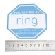 4'' x 4'' Ring Doorbell Sticker Video Security Camera Yard Sign Sticker Outdoor 4'' x 4'' Ring Doorbell Sticker Video Security Camera Yard Sign Sticker Outdoor