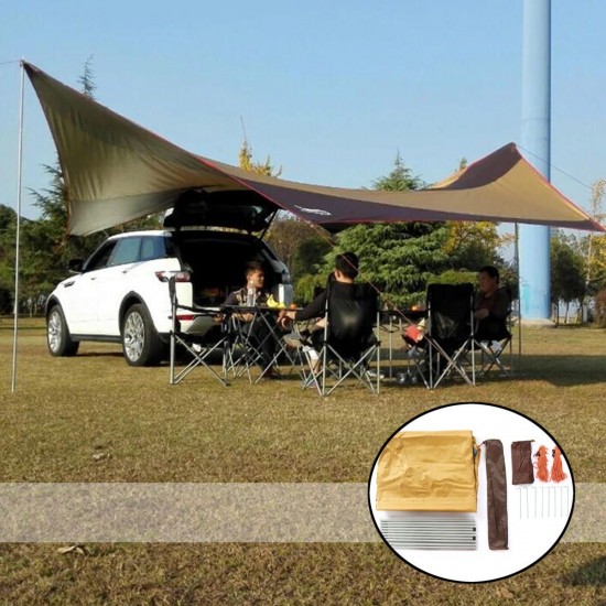 5-8 Person Waterproof Car Side Awning Rooftop Tent SUV Canopy Outdoor
