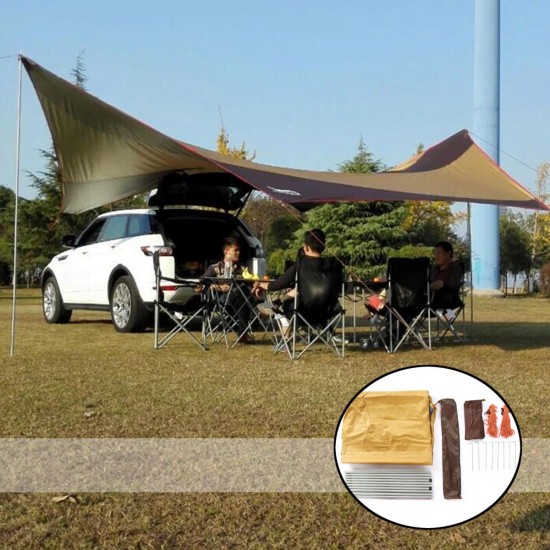 5-8 Person Waterproof Car Side Awning Rooftop Tent SUV Canopy Outdoor 5-8 Person Waterproof Car Side Awning Rooftop Tent SUV Canopy Outdoor