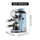 5 Bar 800W Coffee Machine Espresso Cappuccino Latte Drink Maker Milk Steamer