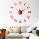 5 Colors Modern DIY Wall Clock 3D Mirror Surface Sticker Home Office Room Decor