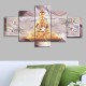5 Pcs Unframed Canvas Print Paintings Picture Home Bedroom Wall Art Decorations