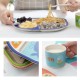 5 Style Bamboo Fiber Colorful Kids Meal Set Feeding Tools Plate Cup Spoon Fork Kid Bowl