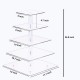 5 Tier Acrylic Clear Cupcake Display Stand Pastry Holder With LED String Light Wedding Decor Supplies 5 Tier Acrylic Clear Cupcake Display Stand Pastry Holder With LED String Light Wedding Decor Supplies
