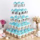 5 Tier Acrylic Clear Cupcake Display Stand Pastry Holder With LED String Light Wedding Decor Supplies 5 Tier Acrylic Clear Cupcake Display Stand Pastry Holder With LED String Light Wedding Decor Supplies