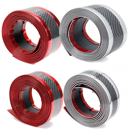 5 x 250cm/7 x 250cm Car Carbon Fiber Rubber Guard Strip Stickers Door Sill Trim Protector 5 x 250cm/7 x 250cm Car Carbon Fiber Rubber Guard Strip Stickers Door Sill Trim Protector