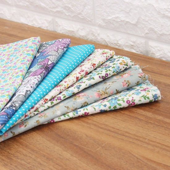 50*50cm 7 PCS Cotton Cloth Fabric Sewing Patchwork Doll Craft Clothing DIY