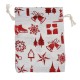 50Pcs 6 Styles Gift Bags Christmas Candy Pouches Drawstring Wedding Party Gift
