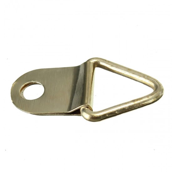 50Pcs Copper Triangle Photo Picture Frame Wall Mount Hook Hanger Ring 50Pcs Copper Triangle Photo Picture Frame Wall Mount Hook Hanger Ring