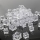 50Pcs Crystal Clear Artificial Acrylic Ice Cube Square Decor Photo Photography Props Decorations