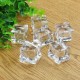 50Pcs Crystal Clear Artificial Acrylic Ice Cube Square Decor Photo Photography Props Decorations