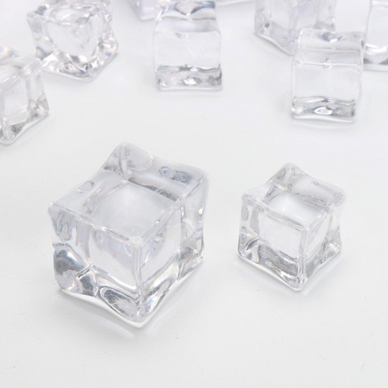 50Pcs Crystal Clear Artificial Acrylic Ice Cube Square Decor Photo Photography Props Decorations 50Pcs Crystal Clear Artificial Acrylic Ice Cube Square Decor Photo Photography Props Decorations