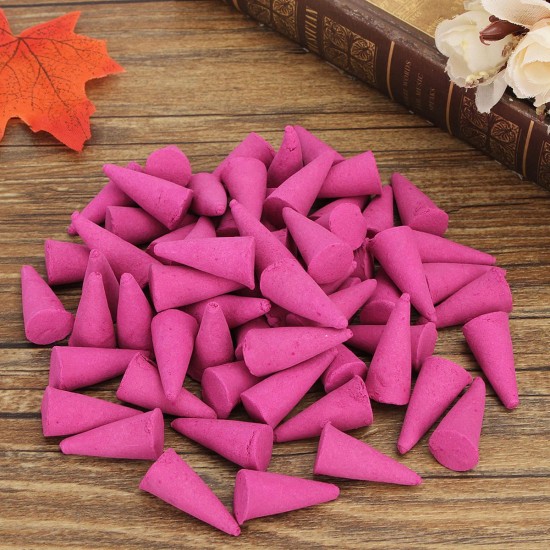 50Pcs/Bag Backflow Incense Burner Cones Jasmine Tea Lemon Rose Sandalwood Agilawood Fragrant 50Pcs/Bag Backflow Incense Burner Cones Jasmine Tea Lemon Rose Sandalwood Agilawood Fragrant