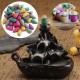 50Pcs/Bag Backflow Incense Cones Sandalwood Jasmine Lily Lavender Mixed Fragrance Burner Censer Cone