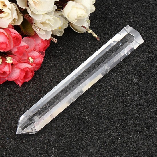 50g 100% Natural Clear Quartz Crystal Point Specimen Healing Rock Stone 150mm Home Decorations Gift