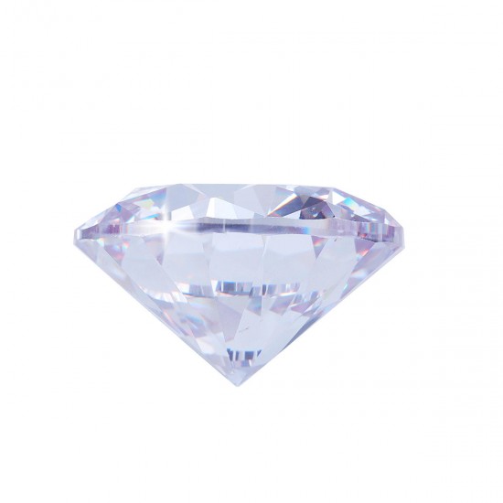 5/10/12/15/20mm Round D White VVS Simulated Hearts & Arrow Lab-Created Diamond Gemstones Decorations