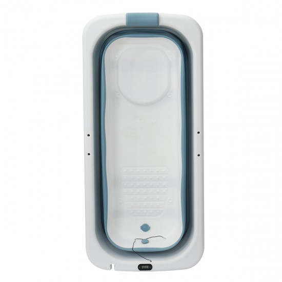 55x23.6x22.6 Inch Folding Bathtub Portable Bathroom Capacity Soaking Tub Temperature Sensing SPA Massage Baby Adult