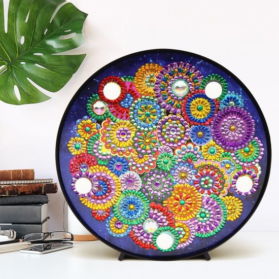 5D Diamond Painting Mandala Embroidery Full Special Shaped Drill LED Lamp light