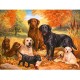5D Diamond Paintings Dogs Embroidery Cross Stitch Pictures Arts Craft Tool Kit Decor