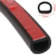 5M Small D Shape Car Truck Motor Door Hollow Rubber Seal Weather Strip 10x7.5mm